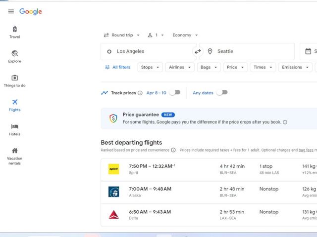 Google flight price guarantee